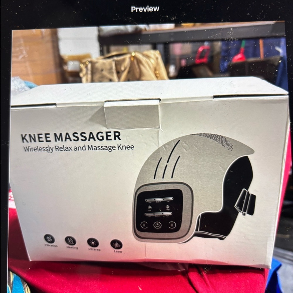 Wireless Knee Massager - Silver